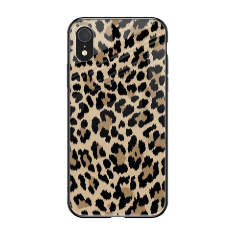 Leopard Seamless Glossy Case For iPhone XR