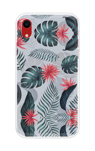 Retro Floral Leaf Soft Cover for iPhone XR