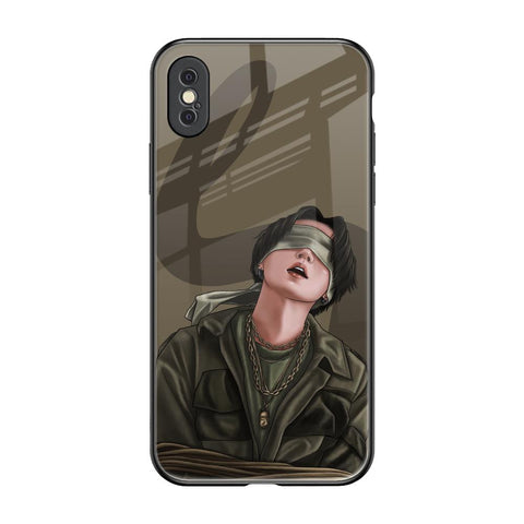 Blind Fold Glossy Case for iPhone XS