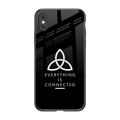 Everything Is Connected Glossy Case for iPhone XS