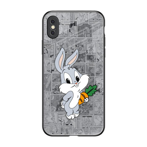 Cute Baby Bunny Glossy Case for iPhone XS