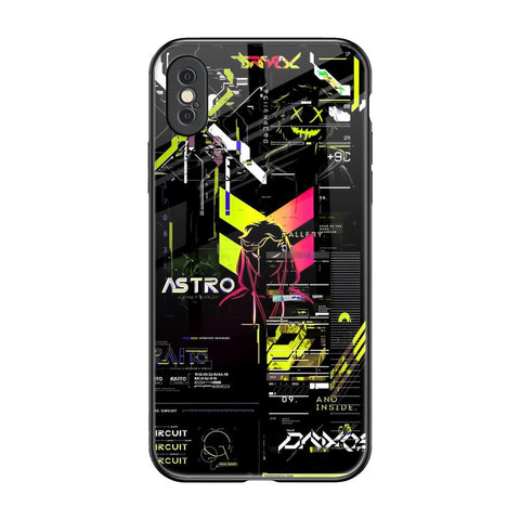 Astro Glitch Glossy Case for iPhone XS