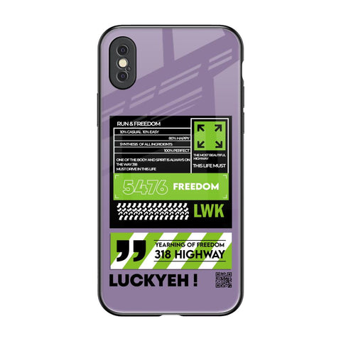 Run & Freedom Glossy Case for iPhone XS