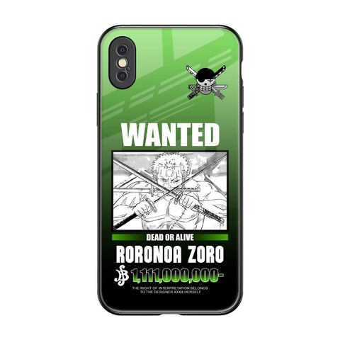 Zoro Wanted Glossy Case for iPhone XS