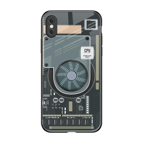 Motherboard Circuit Glossy Case for iPhone XS