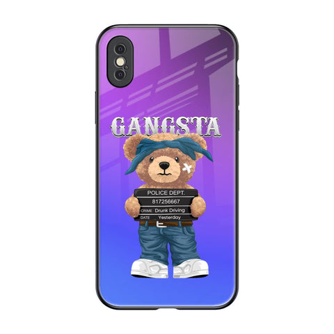 Gangsta Bear Glossy Case for iPhone XS