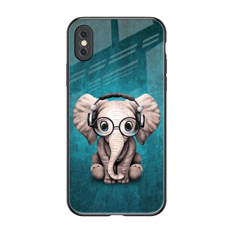 Adorable Baby Elephant Glossy Case For iPhone XS