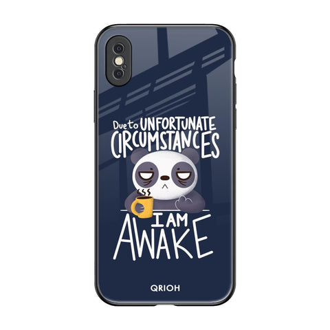 Struggling Panda Glossy Case for iPhone XS
