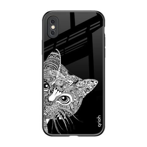 Kitten Mandala Glossy Case for iPhone XS