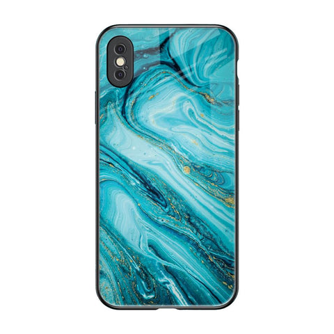 Ocean Marble Glossy Case for iPhone XS