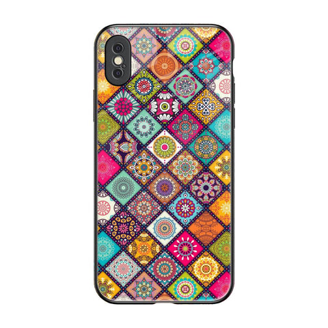 Multicolor Mandala Glossy Case for iPhone XS