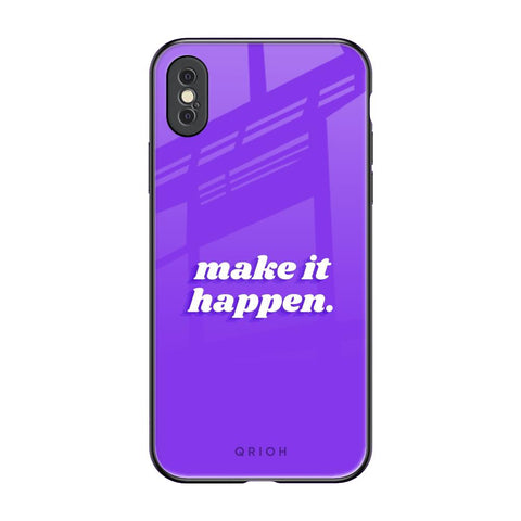 Make it Happen Glossy Case for iPhone XS