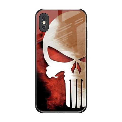 Red Skull Glossy Case for iPhone XS