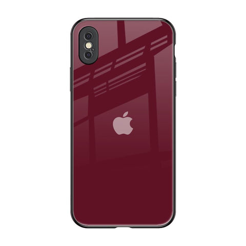 Classic Burgundy Glossy Case for iPhone XS