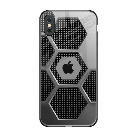 Hexagon Style Glossy Case For iPhone XS