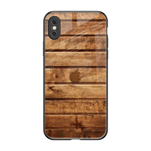 Wooden Planks Glossy Case for iPhone XS