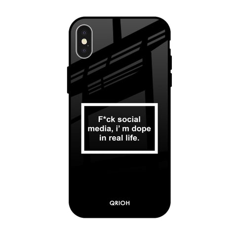 Dope In Life Glossy Case for Apple iPhone XS