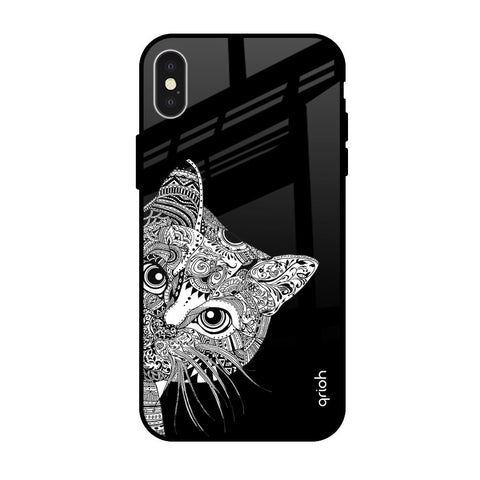 Kitten Mandala Glossy Case for Apple iPhone XS