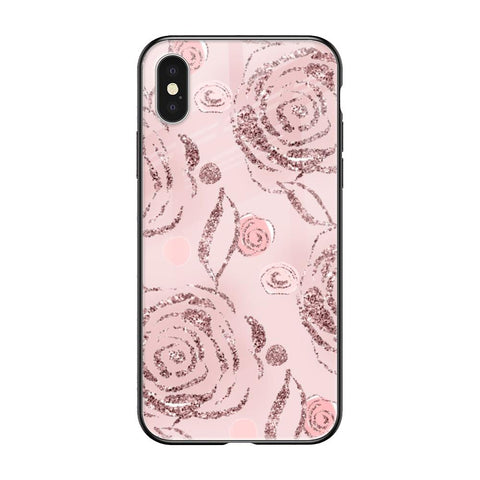 Shimmer Roses Glossy case for iPhone XS