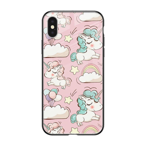 Balloon Unicorn Glossy case for iPhone XS