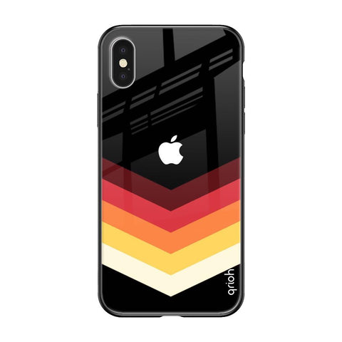 Abstract Arrow Pattern Glossy Case For iPhone XS