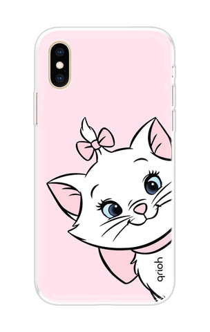 Cute Kitty Soft Cover For iPhone XS