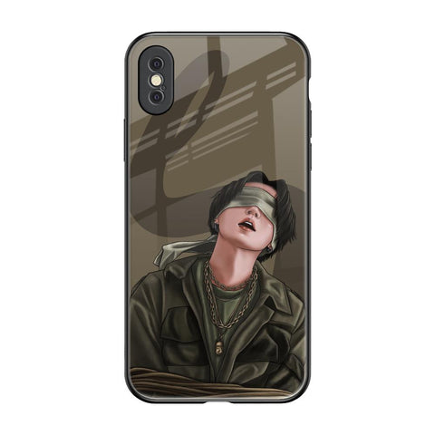Blind Fold Glossy Case for iPhone XS Max