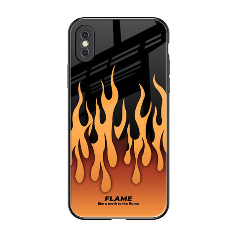 Fire Flame Glossy Case for iPhone XS Max