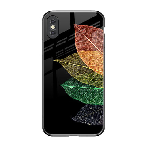Colorful Leaves Glossy Case for iPhone XS Max