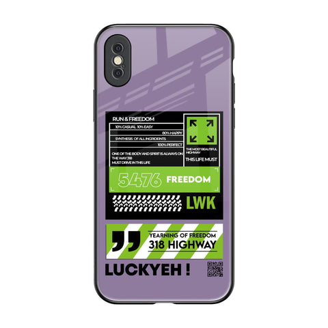 Run & Freedom Glossy Case for iPhone XS Max