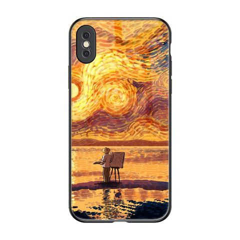 Sunset Vincent Glossy Case for iPhone XS Max