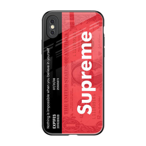 Supreme Ticket Glossy Case for iPhone XS Max