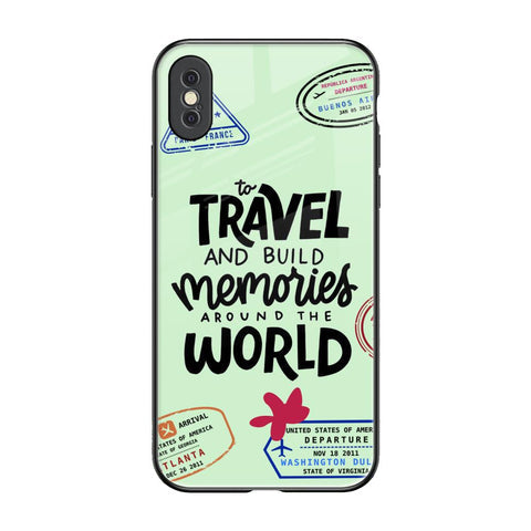 Travel Stamps Glossy Case for iPhone XS Max