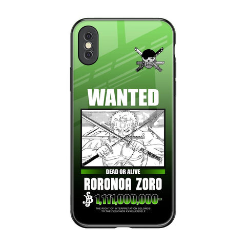 Zoro Wanted Glossy Case for iPhone XS Max