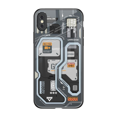 Retro Futuristic Glossy Case for iPhone XS Max