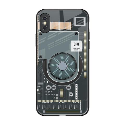 Motherboard Circuit Glossy Case for iPhone XS Max