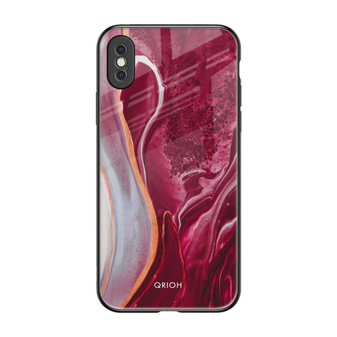 Crimson Ruby Glossy Case for iPhone XS Max