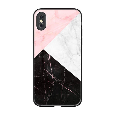 Marble Collage Art Glossy Case For iPhone XS Max