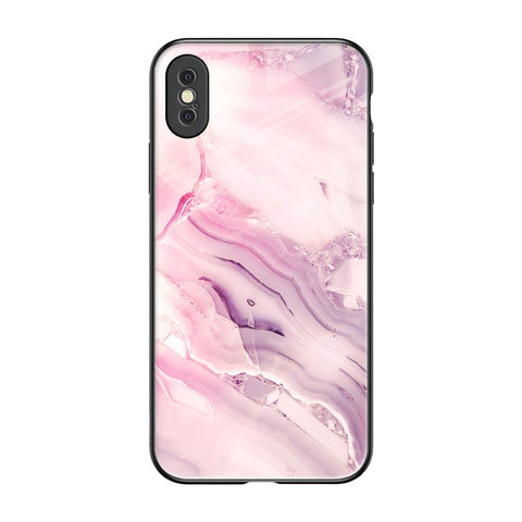Diamond Pink Gradient Glossy Case For iPhone XS Max