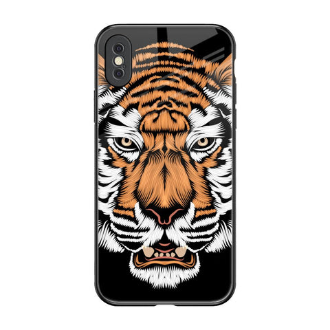 Angry Tiger Glossy Case For iPhone XS Max