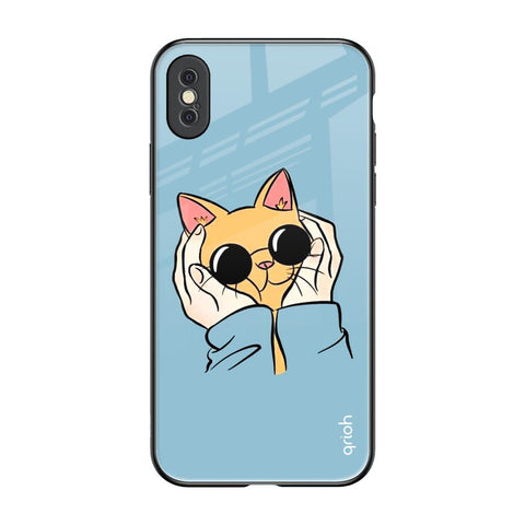 Adorable Cute Kitty Glossy Case For iPhone XS Max