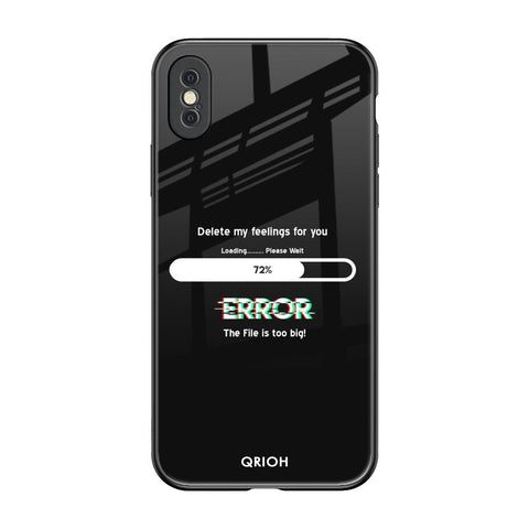 Error Glossy Case for iPhone XS Max