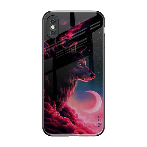 Moon Wolf Glossy Case for iPhone XS Max