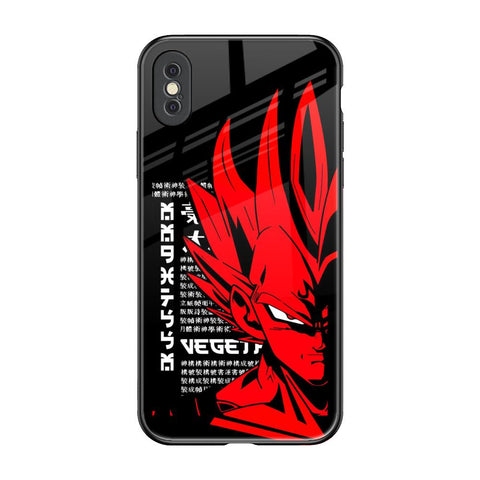 Red Vegeta Glossy Case for iPhone XS Max