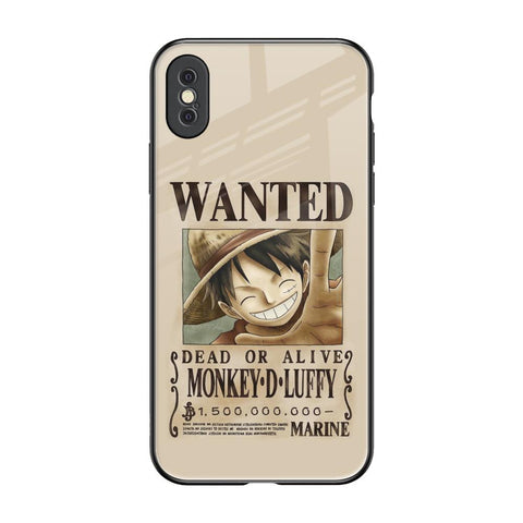 Luffy Wanted Glossy Case for iPhone XS Max