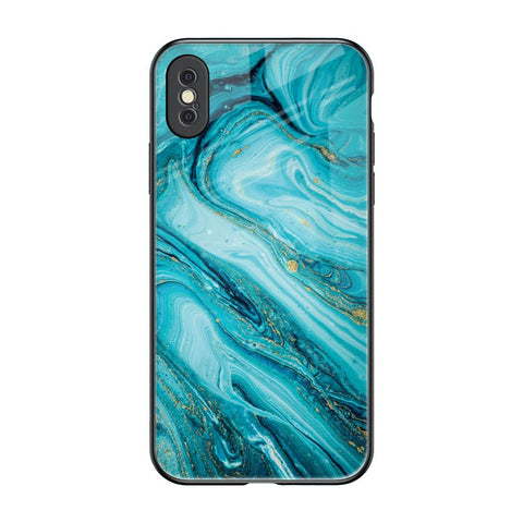Ocean Marble Glossy Case for iPhone XS Max