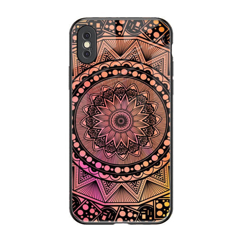 Floral Mandala Glossy Case for iPhone XS Max