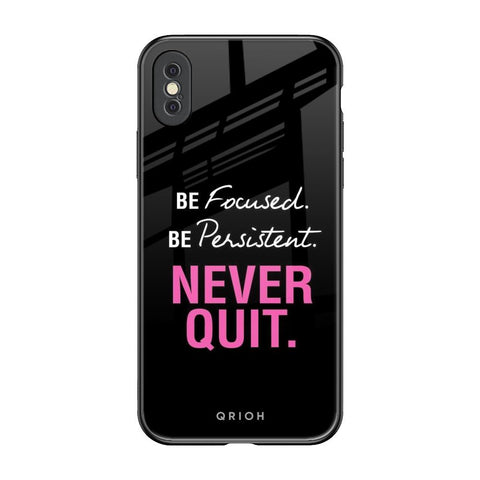 Be Focused Glossy Case for iPhone XS Max