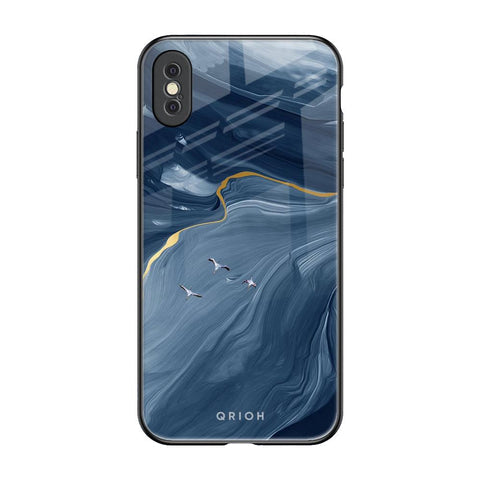 Deep Ocean Marble Glossy Case for iPhone XS Max