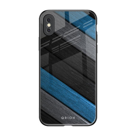 Multicolor Wooden Effect Glossy Case for iPhone XS Max
